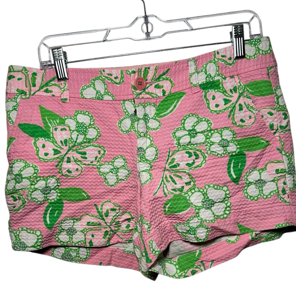 Lilly Pulitzer Callahan Shorts Tootie Fruity Floral Butterfly Size 8 Resortwear
